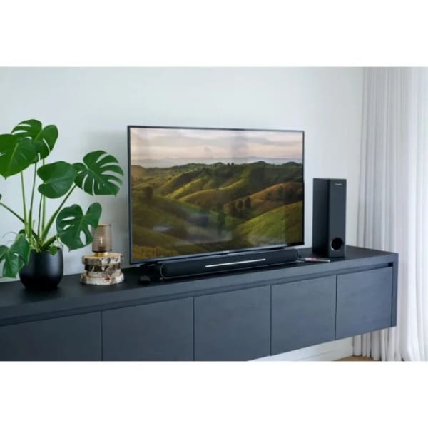 Barre De Son Sans Fil Thomson Avec Caisson Basses Noir (SB600BTS) Barre De Son Sans Fil Thomson Avec Caisson Basses Noir (SB600BTS)